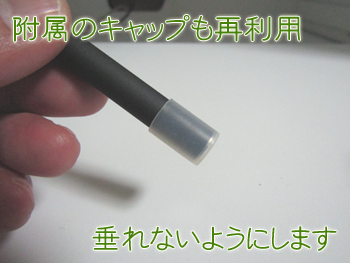 カートリッジをキャップで保護